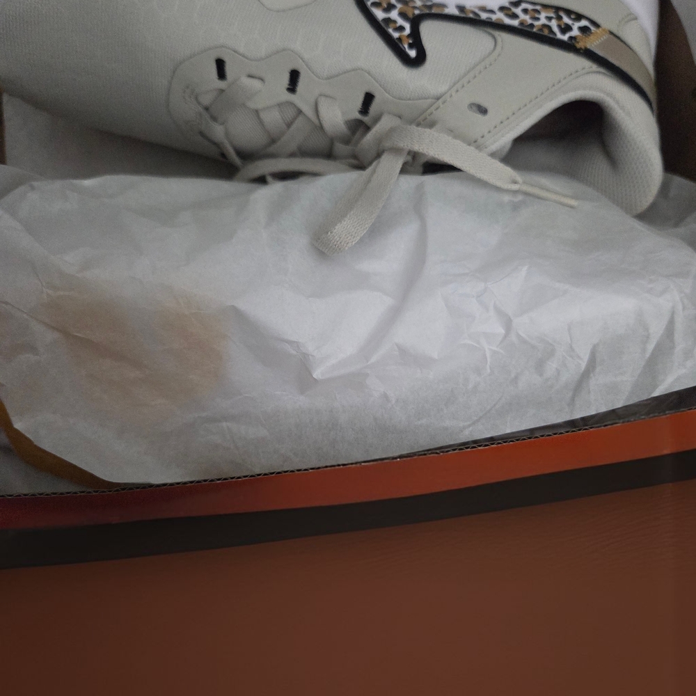 Nike Women's Cream Leopard Sneakers - Picture 5 of 10